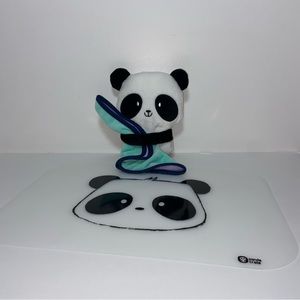 Kiwi Co Poppy Panda Stuffie with Blanket and Placemat